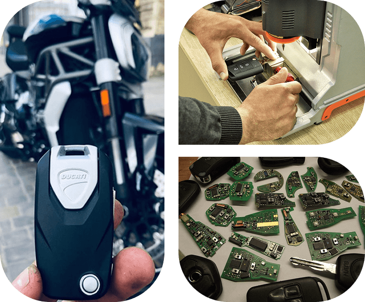 Moto atslegu izgatavosana keymaster